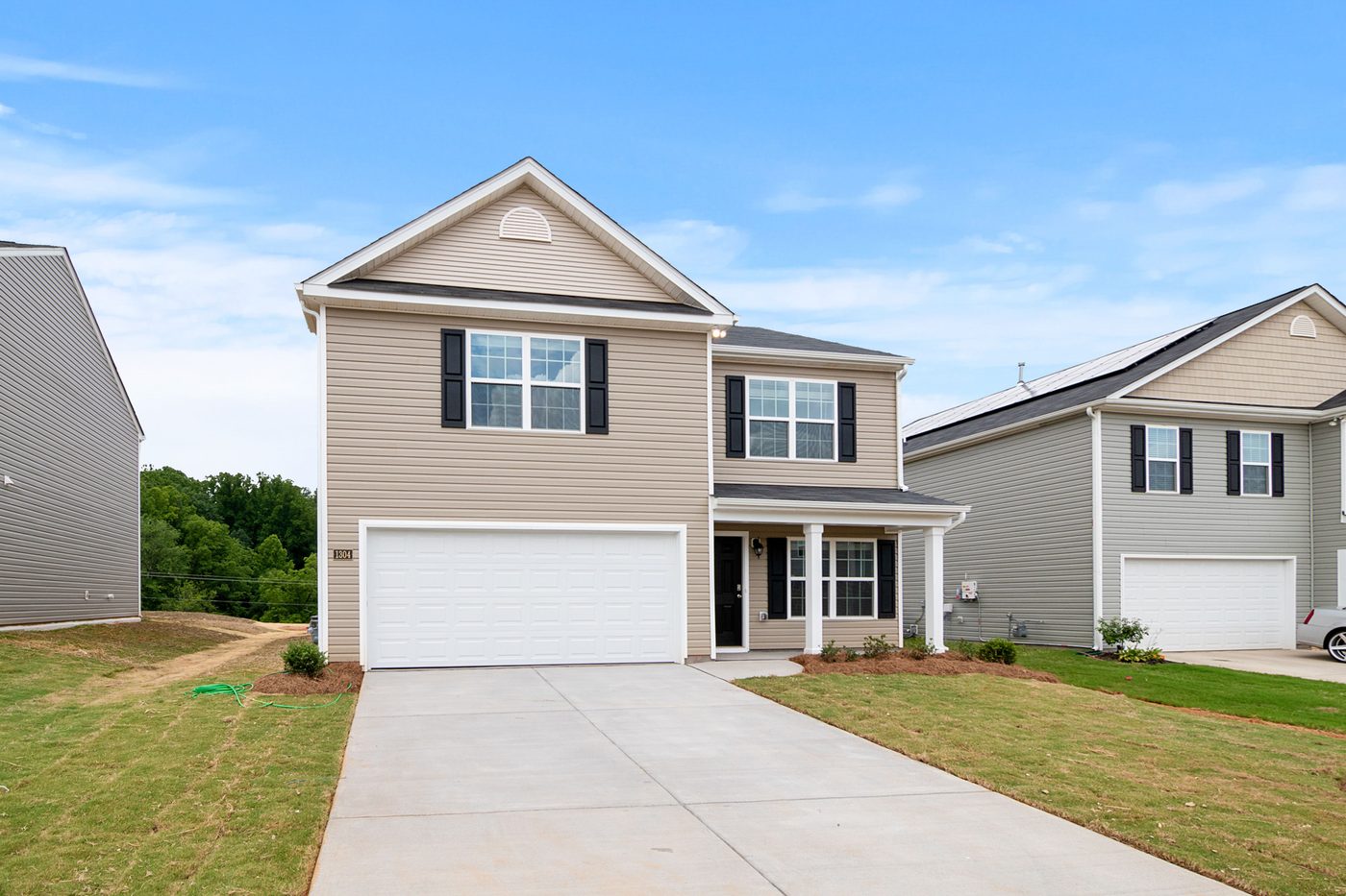 Driveway & front before AI design